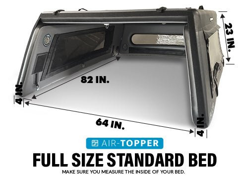 FLATED Inflatable Truck Bed Topper Full Size Standard Bed 64 in. Wide, 82 in. Long, 23 in. High Air Topper - Image 3